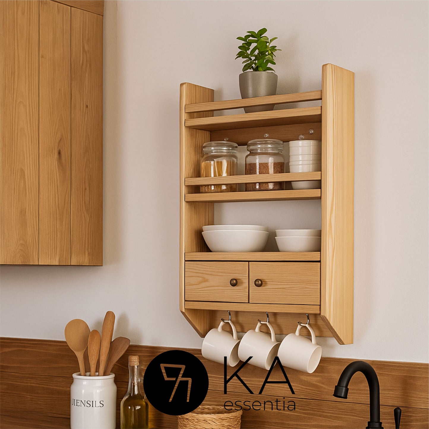 BrewShelf | Sıcak Kahve Köşeniz İçin Doğal Düzen