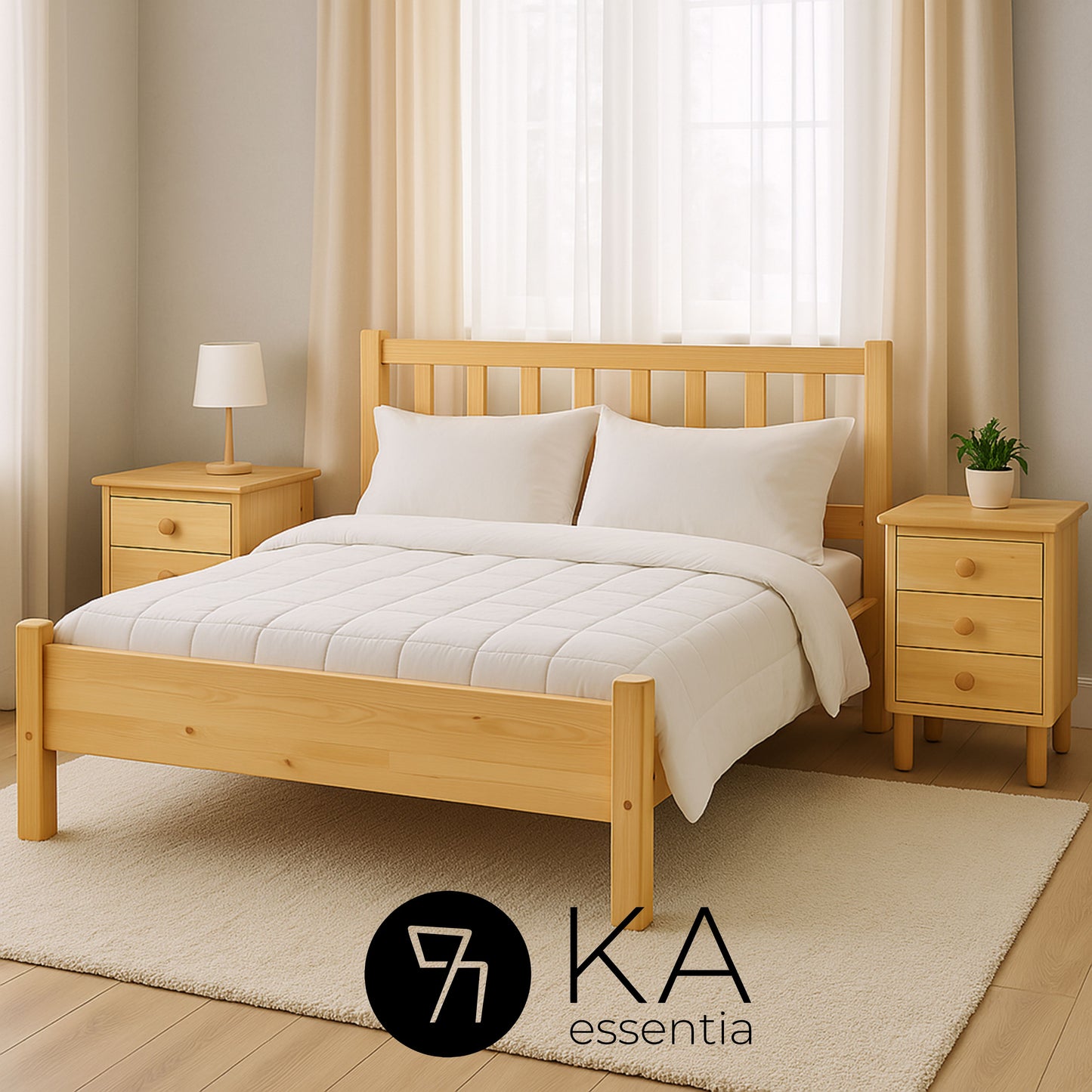 Nord Essence Collection | Tamamen Doğal Ahşaptan İskandinav Yatak Odası Takımı