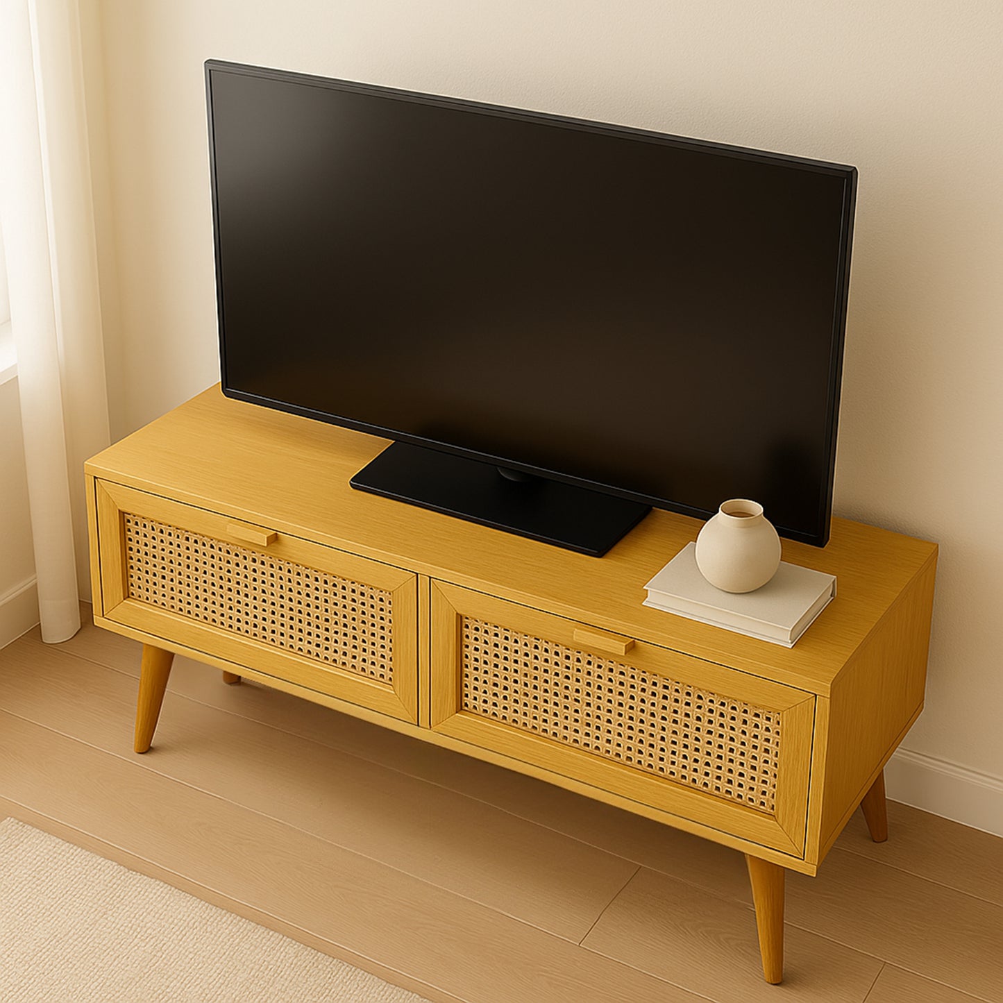 HazeLine Drawer TV Ünitesi | Zarafet ve İşlevselliğin Doğal Uyumu