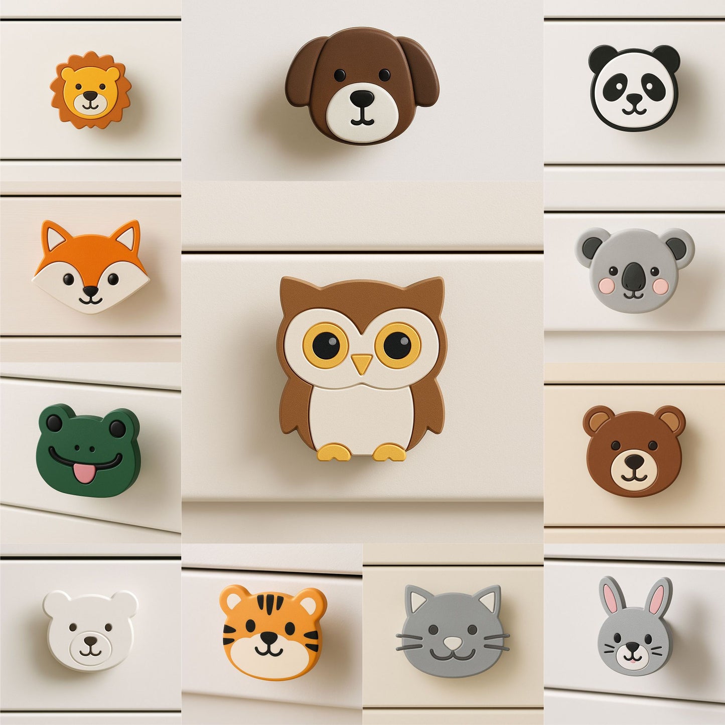 Colorful Friends Knob Collection Çocuk ve Bebek Odası Kulp Koleksiyonu