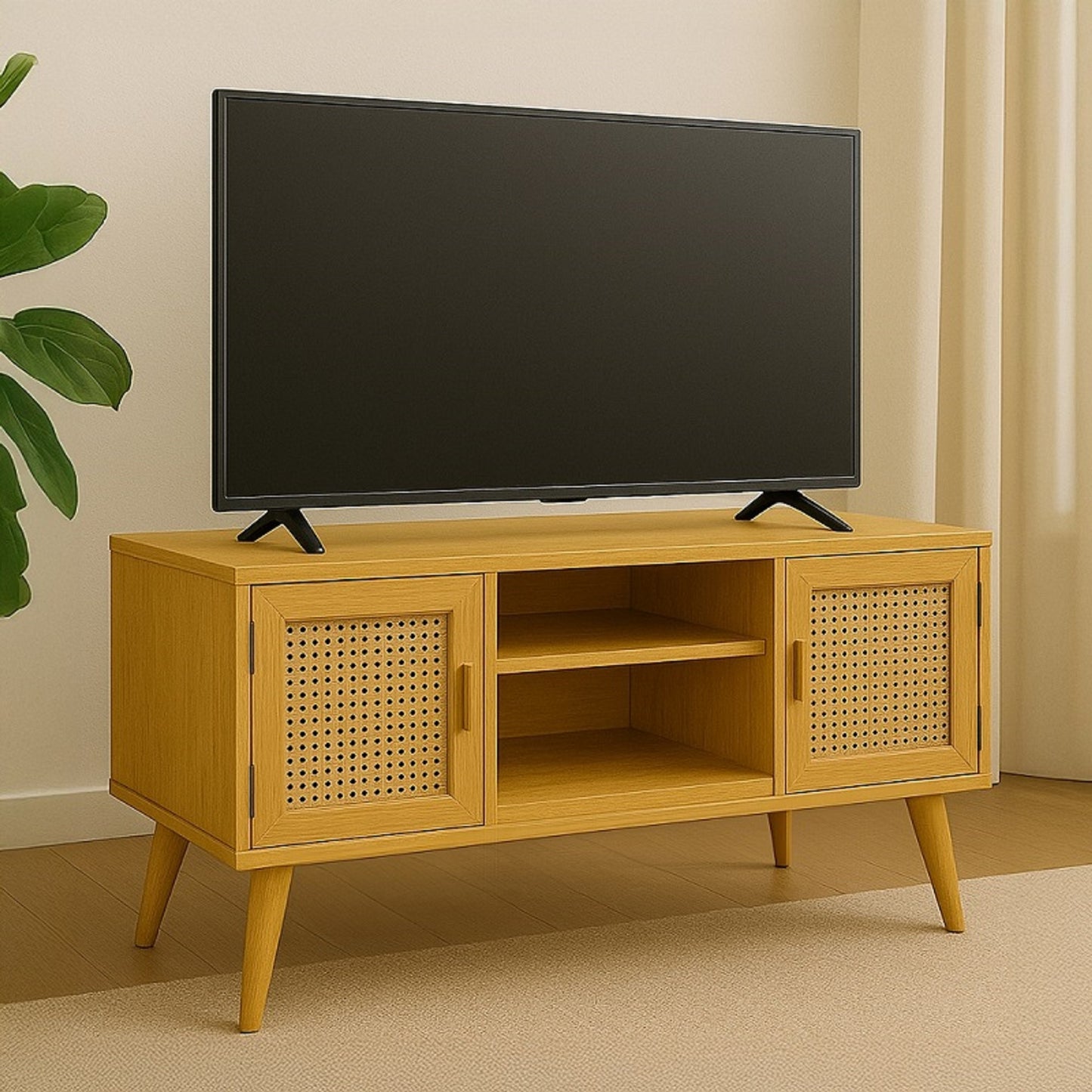 HazeLine TV Ünitesi | Doğal Dokuların Zamansız Uyumu