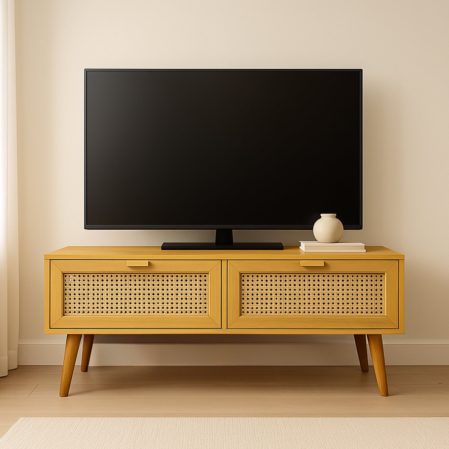 HazeLine Drawer TV Ünitesi | Zarafet ve İşlevselliğin Doğal Uyumu