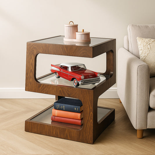 S-Glass Table | Şeffaf Zarafet, Doğal Dokuyla Buluşuyor