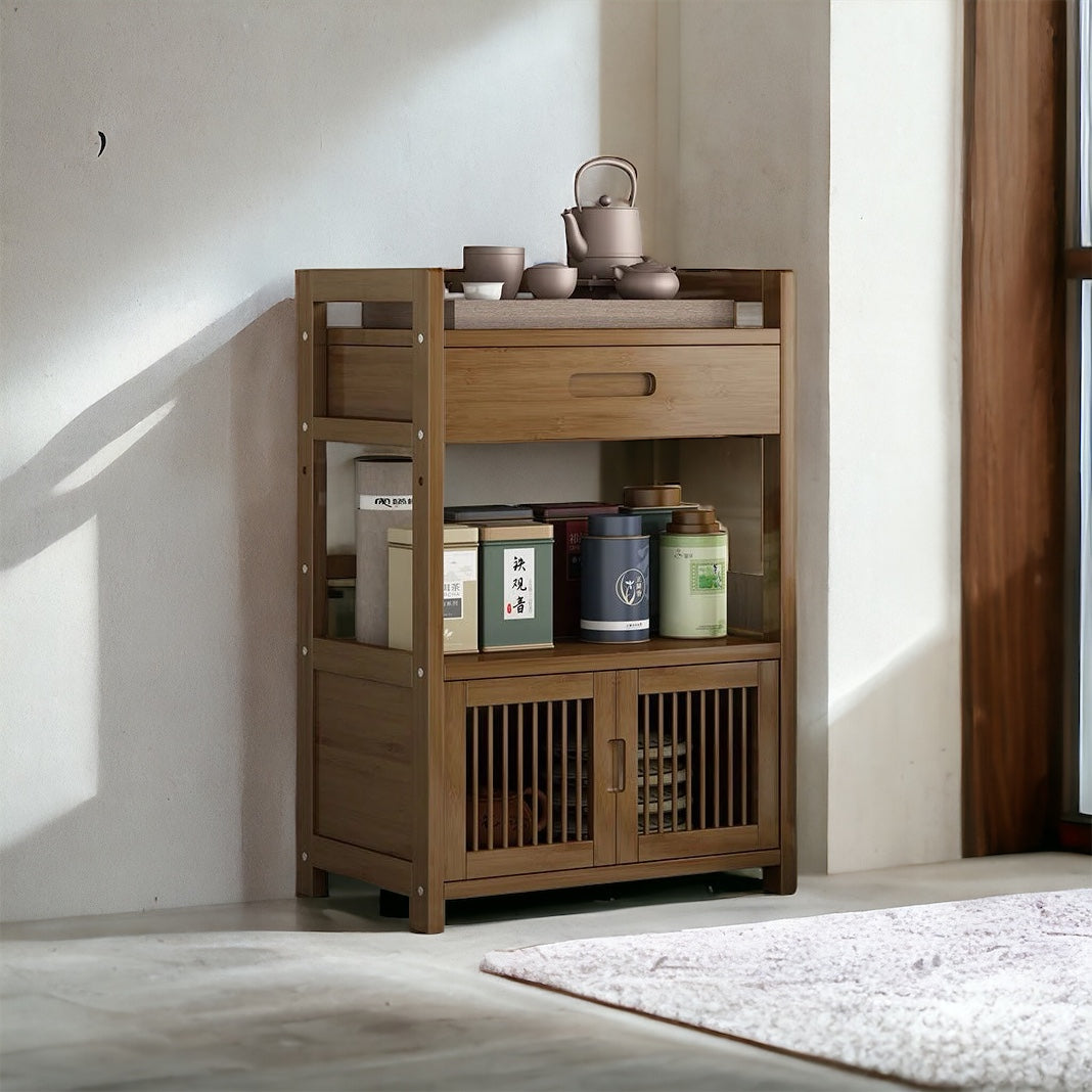 Modern Stil Doğal Ahşap Çekmeceli Dresuar