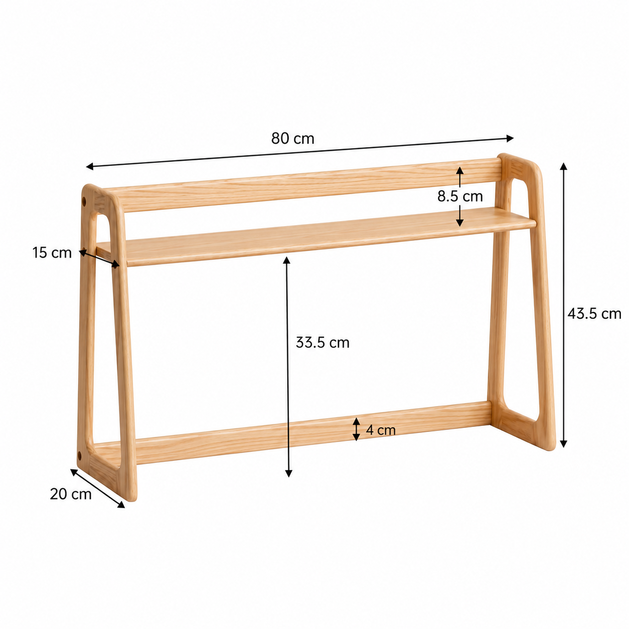 KA Essentia Haven Desk Shelf | Ahşap Masaüstü Organizer Rafı