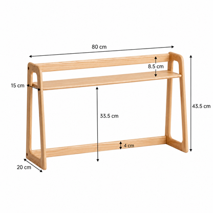 KA Essentia Haven Desk Shelf | Ahşap Masaüstü Organizer Rafı