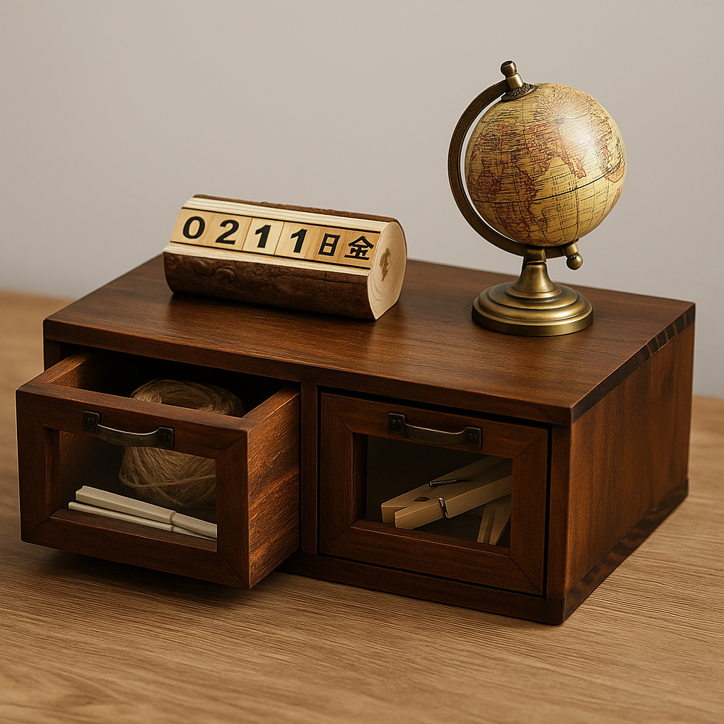 Nord Klassik Ceviz Masa Düzenliyici Çekmecelik