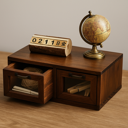 Nord Klassik Ceviz Masa Düzenliyici Çekmecelik