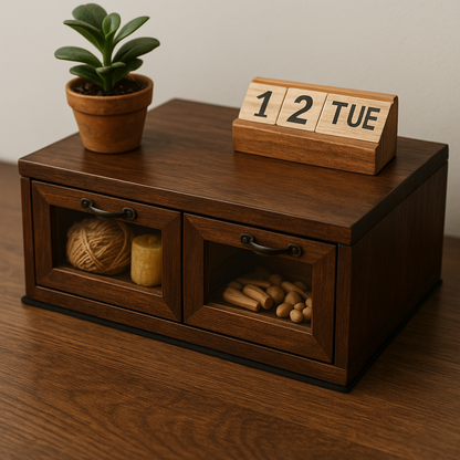 Nord Klassik Ceviz Masa Düzenliyici Çekmecelik