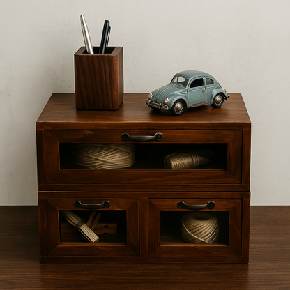 Nord Klassik Ceviz Masa Düzenliyici Çekmecelik