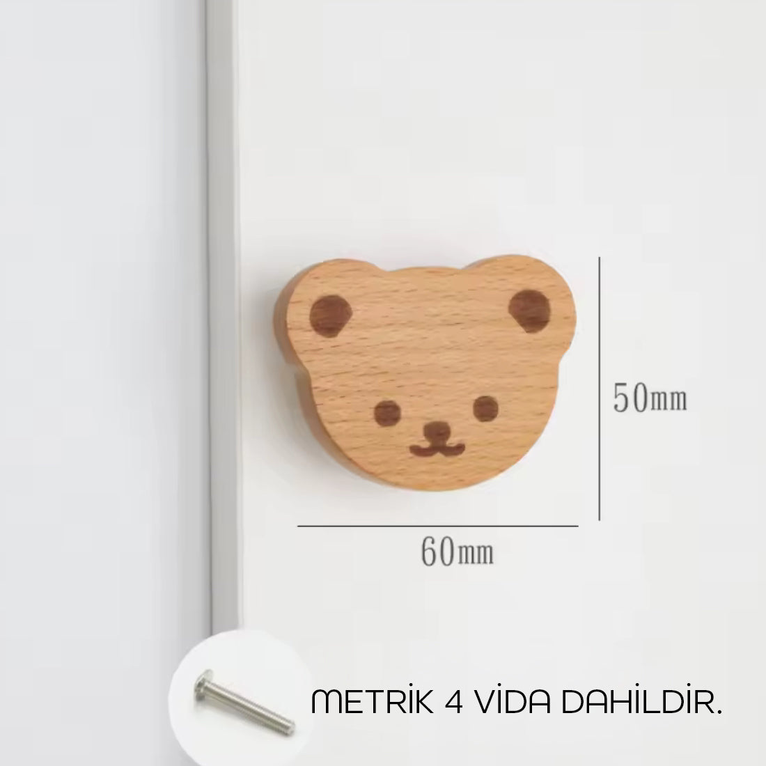 Natural Touch Collection | Ahşap Bebek ve Çocuk Odası Kulpları