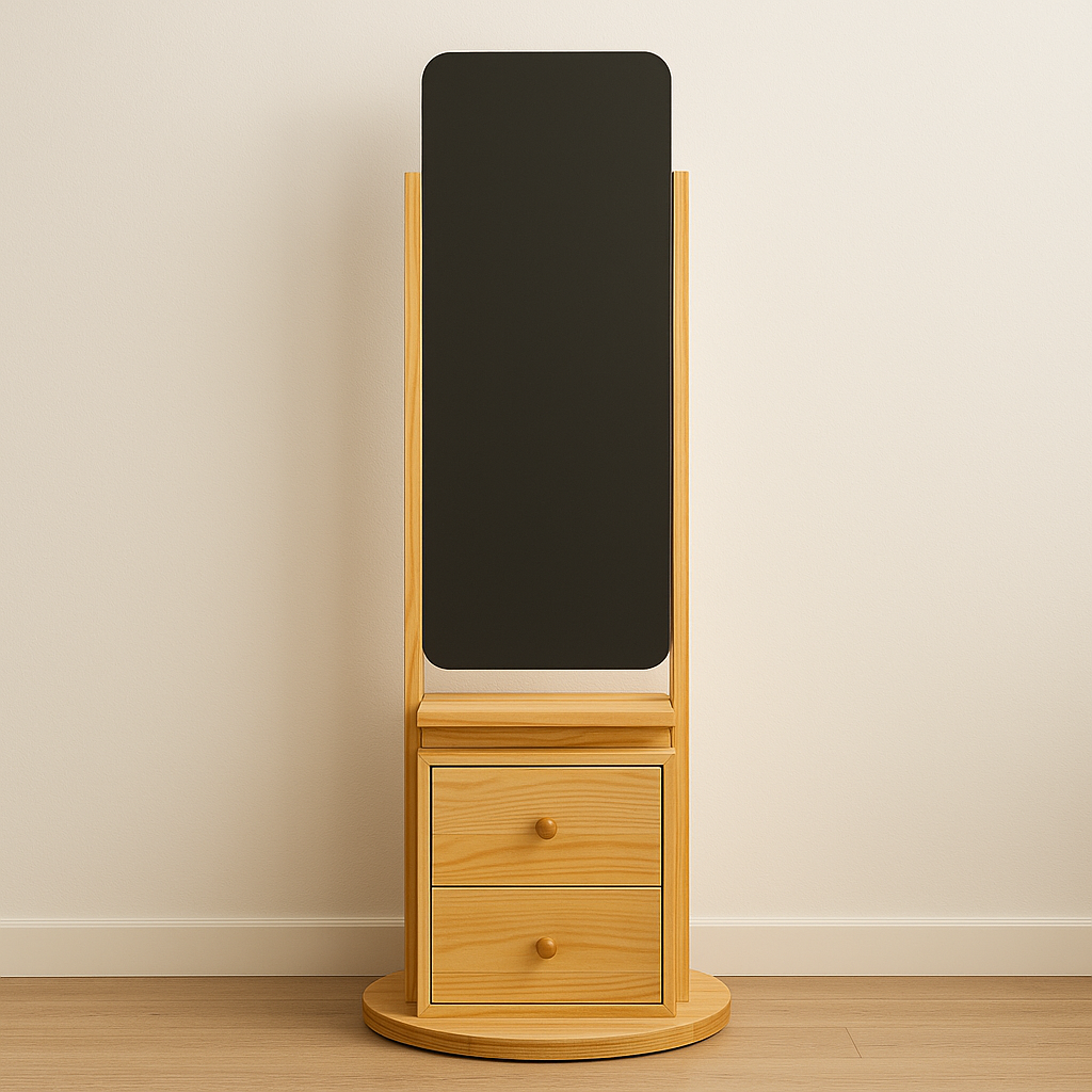 SpinMirror Komodin | 360° Dönüşte Fonksiyonel Zarafet