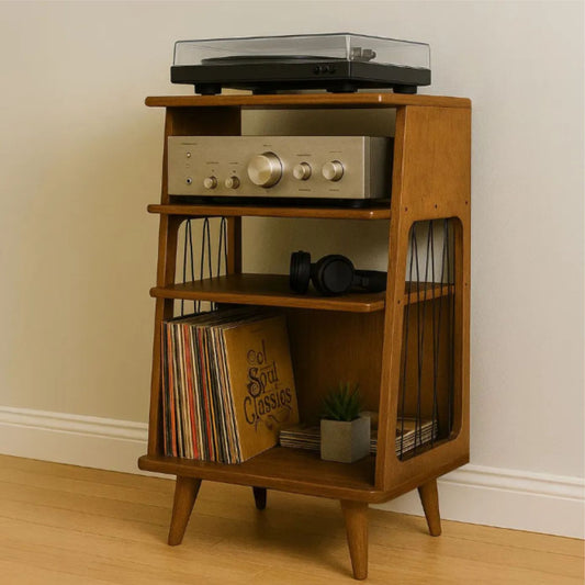 VinylWood Console | Müzik Tutkunları İçin Doğal Bir Dokunuş