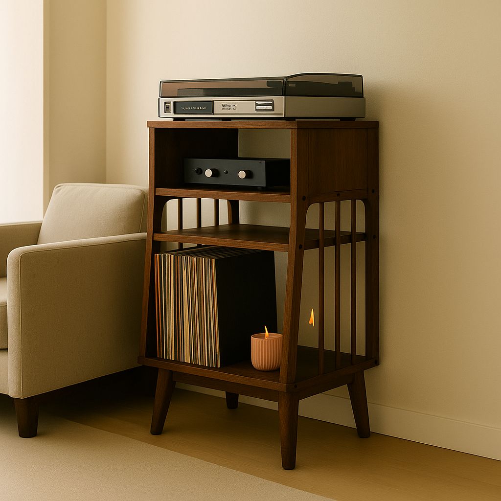 VinylWood Console | Müzik Tutkunları İçin Doğal Bir Dokunuş