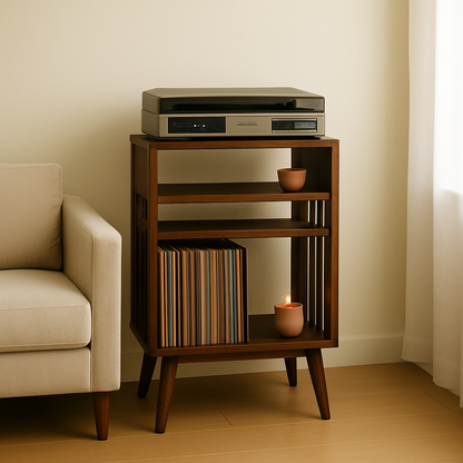 VinylWood Console | Müzik Tutkunları İçin Doğal Bir Dokunuş