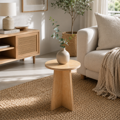 Modern yaşam alanında Trio Nest sehpa seti