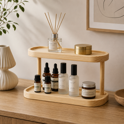 KA Essentia Luma Organizer Stand 25 naturel çam ağacı organizer standı