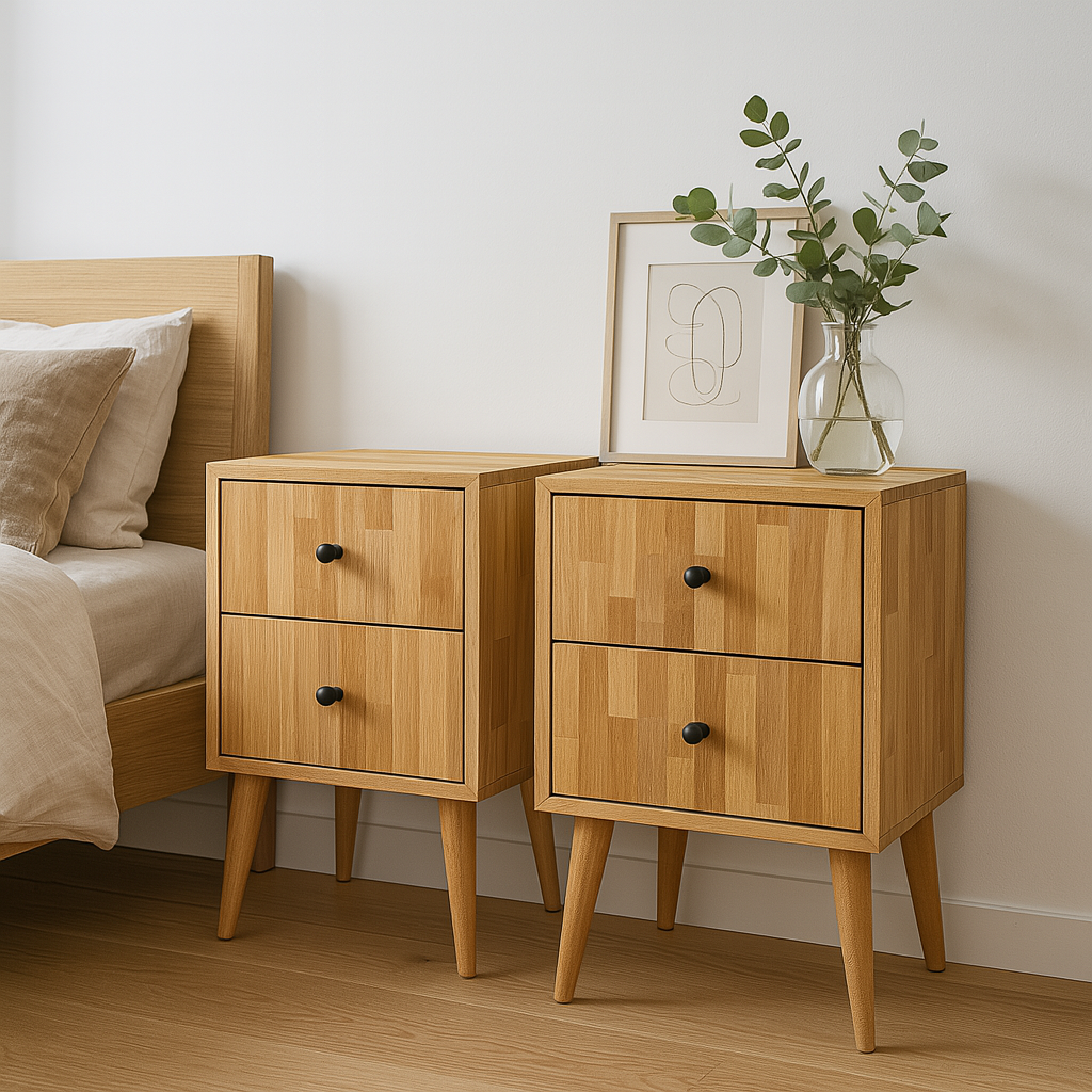 OakForm Nightstand | Sade Güç, Doğal Zarafet