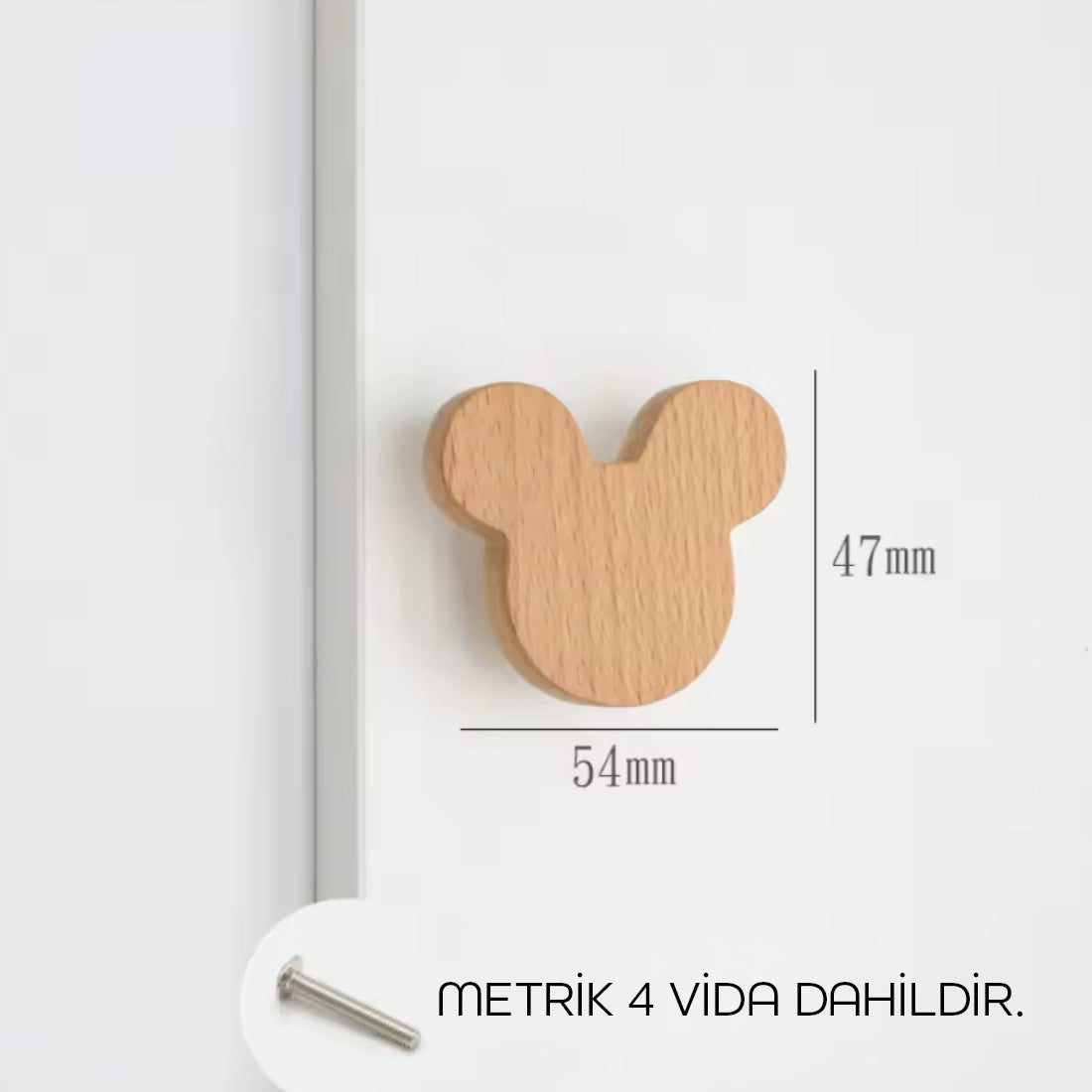 Natural Touch Collection | Ahşap Bebek ve Çocuk Odası Kulpları