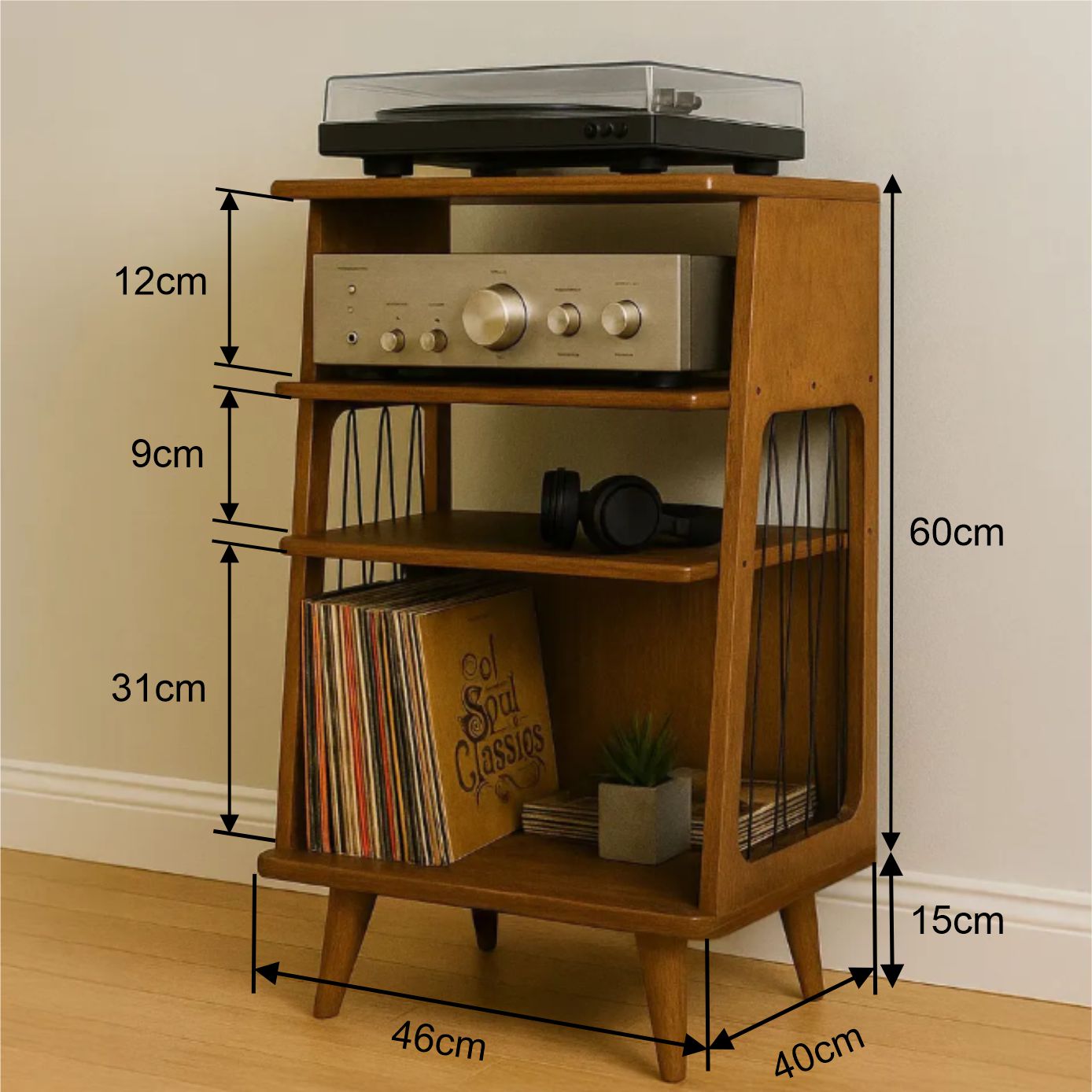 VinylWood Console | Müzik Tutkunları İçin Doğal Bir Dokunuş