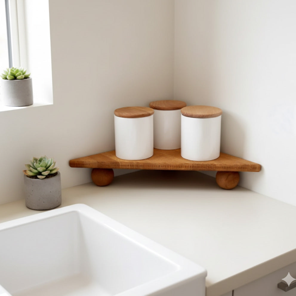 TriSpice Tray | Köşelere Düzen Getiren Üçgen Tasarım