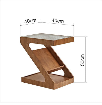 Z-Line Table | Modern ve Minimalist Masif Ahşap Sehpa