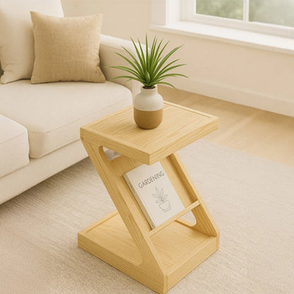 Z-Line Table | Modern ve Minimalist Masif Ahşap Sehpa