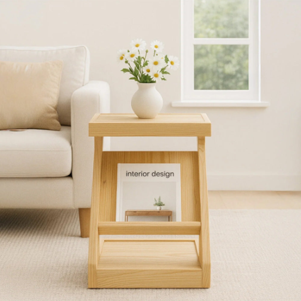 Z-Line Table | Modern ve Minimalist Masif Ahşap Sehpa